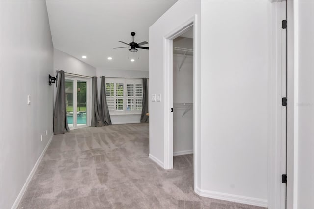 18004 Clear Lake Dr, Lutz, FL 33548 - corridor with carpet floors and recessed lighting