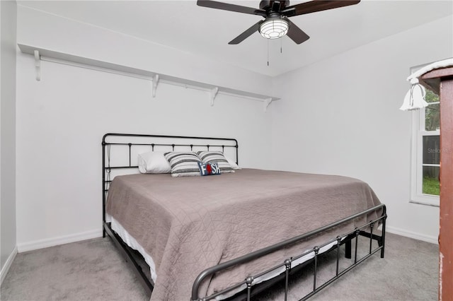 18004 Clear Lake Dr, Lutz, FL 33548 - bedroom with carpet and a ceiling fan