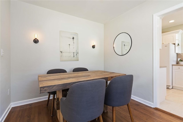 2834 10th Ave N, Saint Petersburg, FL 33713 - dining room with light wood-style floors and recessed lighting