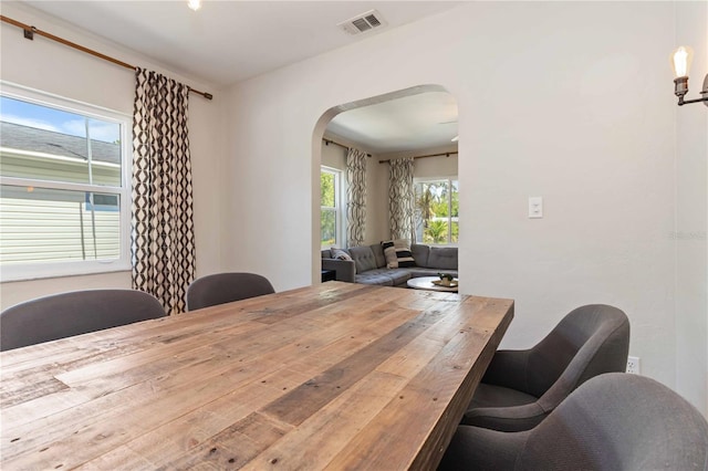2834 10th Ave N, Saint Petersburg, FL 33713 - dining area featuring arched walkways