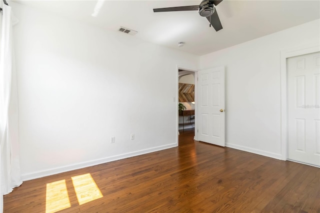 2834 10th Ave N, Saint Petersburg, FL 33713 - unfurnished bedroom featuring wood finished floors and ceiling fan