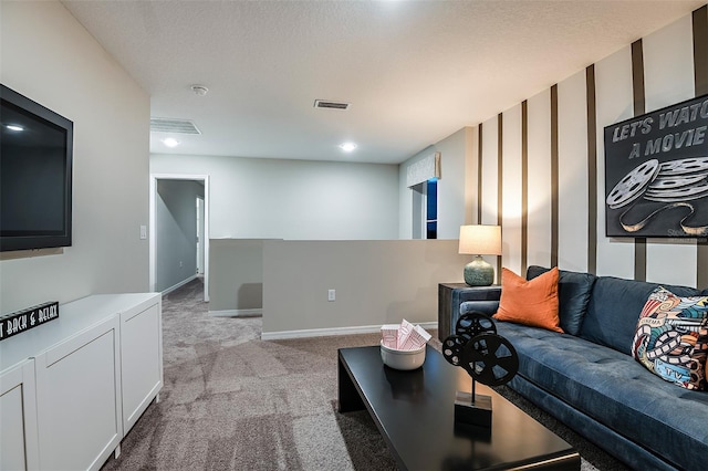 14819 Summer Branch Dr, Lithia, FL 33547 - living room featuring light carpet and recessed lighting