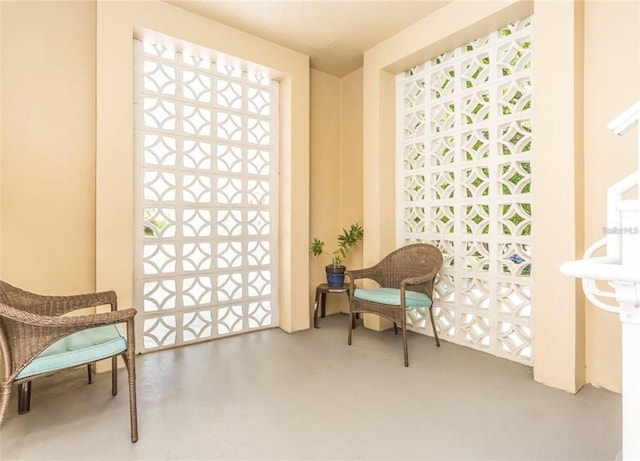 2330 Ecuadorian Way Unit 30, Clearwater, FL 33763 - living area with finished concrete floors