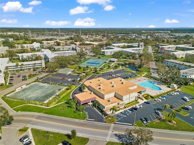2330 Ecuadorian Way Unit 30, Clearwater, FL 33763 - bird's eye view of a pool area