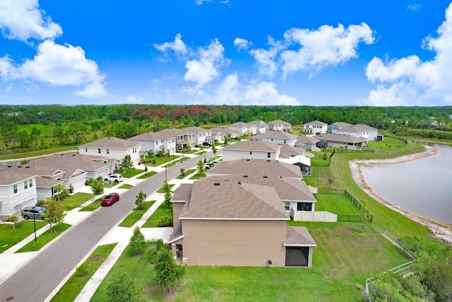 5430 Thistle Field Ct, Wesley Chapel, FL 33545 - aerial view of residential area with a nearby body of water and a forest