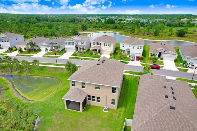 5430 Thistle Field Ct, Wesley Chapel, FL 33545 - aerial view of residential area featuring a nearby body of water