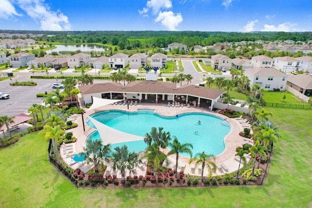 5430 Thistle Field Ct, Wesley Chapel, FL 33545 - community pool featuring a residential view