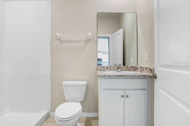 5430 Thistle Field Ct, Wesley Chapel, FL 33545 - full bathroom featuring vanity and tiled shower