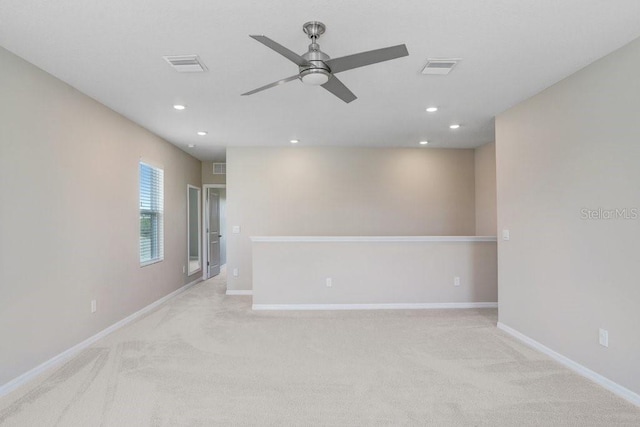 5430 Thistle Field Ct, Wesley Chapel, FL 33545 - carpeted empty room with ceiling fan and recessed lighting