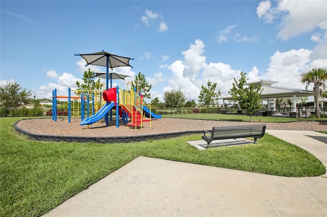 10580 Gliding Eagle Way, Land O Lakes, FL 34638 - community playground featuring a gazebo