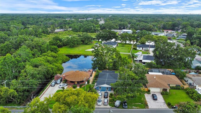 1609 Haven Bnd, Tampa, FL 33613 - aerial view of a heavily wooded area and a large body of water
