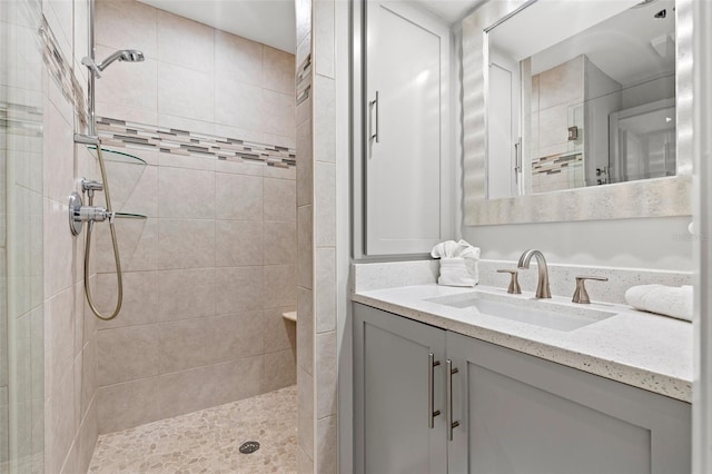 615 Dream Island Pl Unit 210, Longboat Key, FL 34228 - bathroom with a walk in shower and vanity