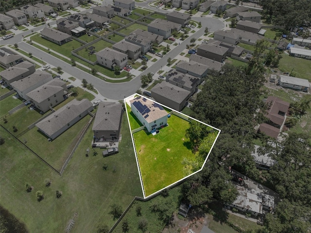 10823 Trailing Vine Dr, Tampa, FL 33610 - aerial view of residential area with property parcel outlined