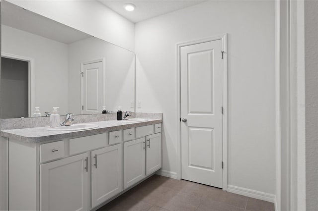 10823 Trailing Vine Dr, Tampa, FL 33610 - full bathroom with double vanity and tile patterned floors