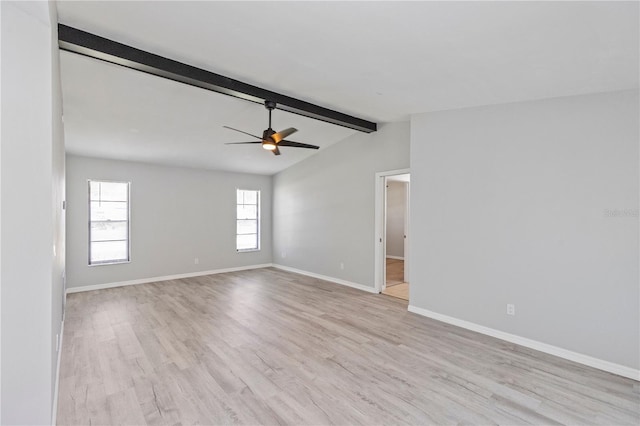 7322 Ellis Ln, Port Charlotte, FL 33981 - spare room with light wood-style flooring and ceiling fan