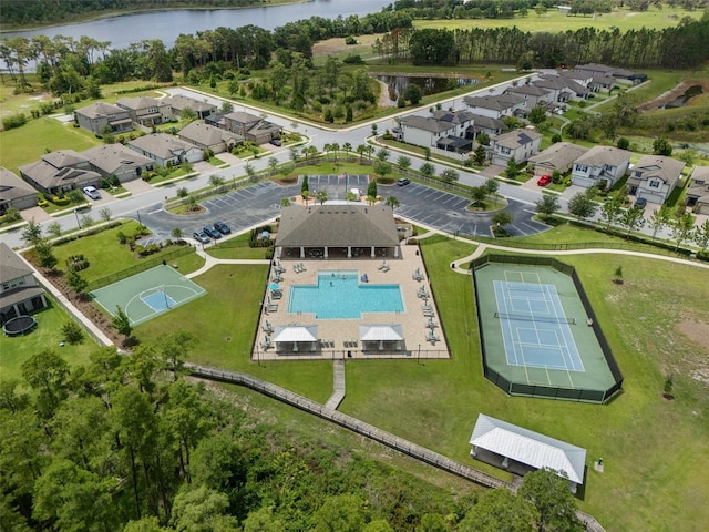 20108 Stone Pine Cir, Lutz, FL 33558 - view of property location featuring a large body of water and nearby suburban area