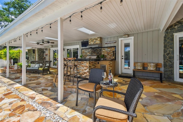 16205 Sentry Woods Ct, Odessa, FL 33556 - view of patio / terrace with ceiling fan