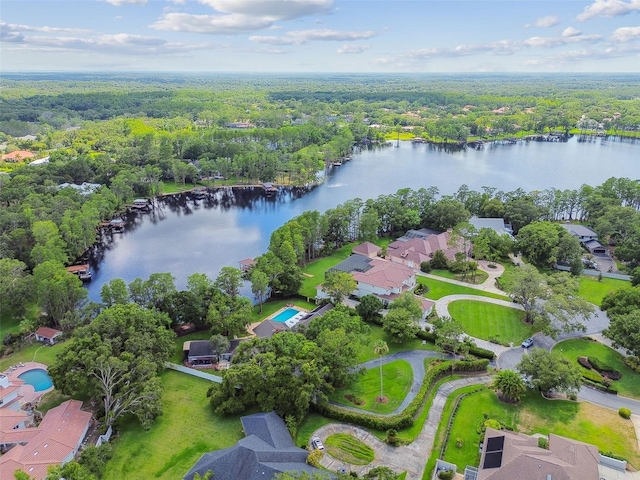 16205 Sentry Woods Ct, Odessa, FL 33556 - aerial overview of property's location with a nearby body of water and nearby suburban area
