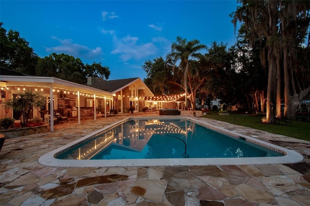 16205 Sentry Woods Ct, Odessa, FL 33556 - outdoor pool with a patio area