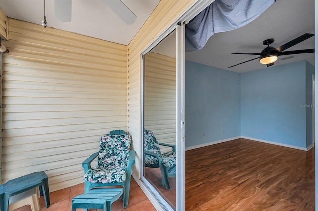 6400 46th Ave N Unit 61, Kenneth City, FL 33709 - sunroom featuring a ceiling fan