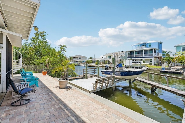 6543 Louise Ct, Hudson, FL 34667 - dock area with boat lift and a water view