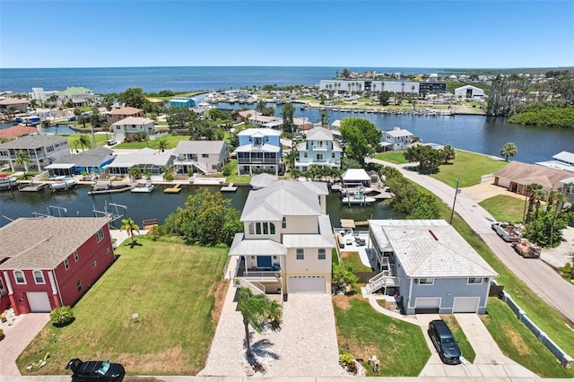 6543 Louise Ct, Hudson, FL 34667 - aerial perspective of suburban area featuring a nearby body of water
