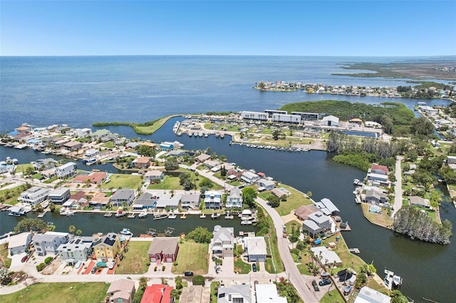 6543 Louise Ct, Hudson, FL 34667 - aerial overview of property's location featuring a large body of water and nearby suburban area