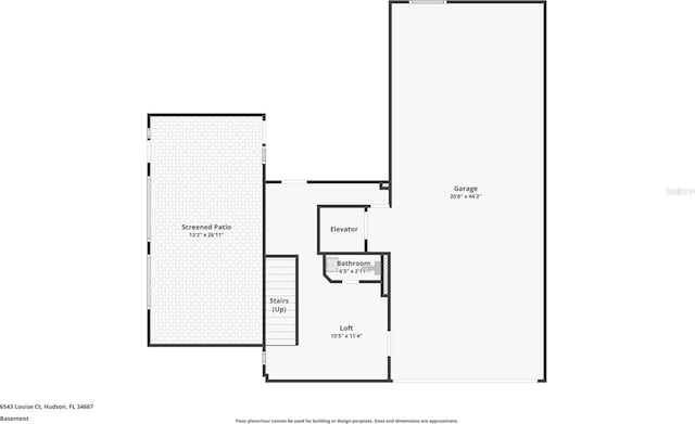6543 Louise Ct, Hudson, FL 34667 - view of property floor plan