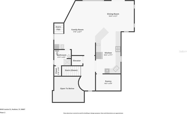 6543 Louise Ct, Hudson, FL 34667 - view of property floor plan