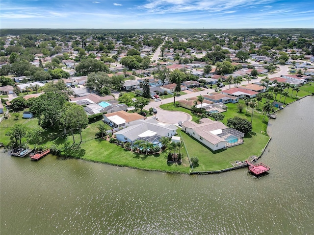 9619 Towanda Ln, Port Richey, FL 34668 - aerial view of residential area featuring a nearby body of water