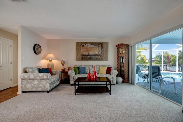 9619 Towanda Ln, Port Richey, FL 34668 - living room with carpet flooring
