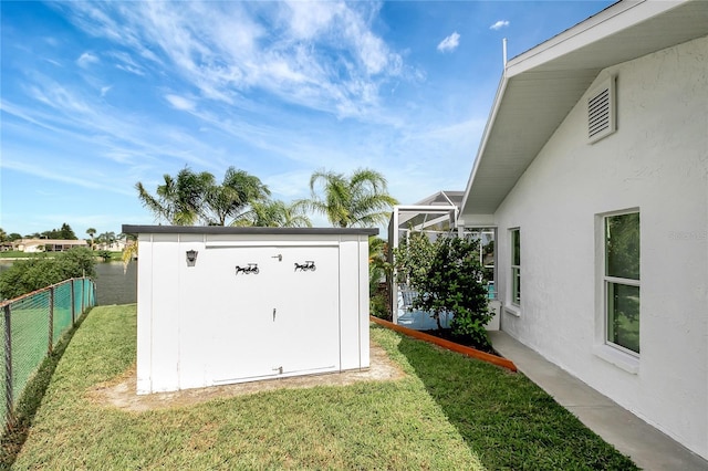 9619 Towanda Ln, Port Richey, FL 34668 - view of yard with a shed