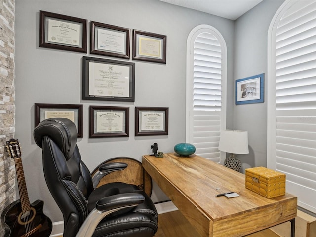 1340 Bayshore Blvd Unit 502, Dunedin, FL 34698 - home office featuring wood finished floors and baseboards