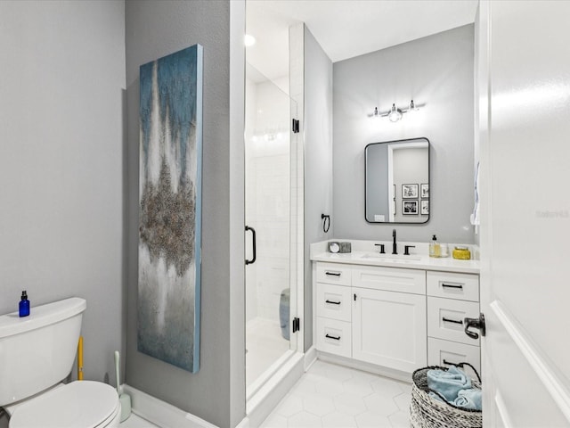 1340 Bayshore Blvd Unit 502, Dunedin, FL 34698 - full bath with vanity, a shower stall, and tile patterned flooring