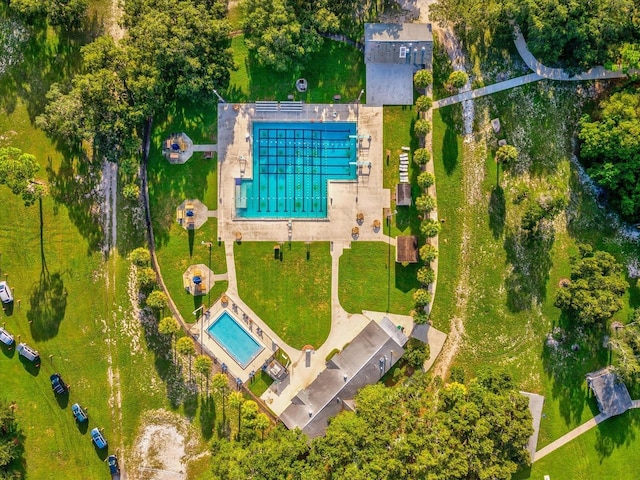 1340 Bayshore Blvd Unit 502, Dunedin, FL 34698 - bird's eye view of a pool