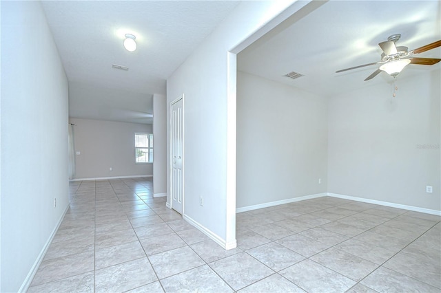 208 English Heritage Pl, Dover, FL 33527 - spare room featuring light tile patterned floors and ceiling fan