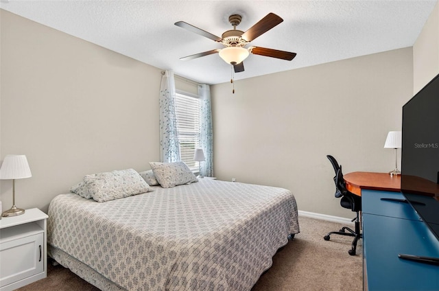 12835 Wildflower Meadow Dr, Riverview, FL 33579 - bedroom featuring carpet flooring, an office area, and a ceiling fan