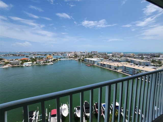 400 64th Ave Unit 1105, St Pete Beach, FL 33706 - water view featuring nearby urban area