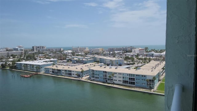 400 64th Ave Unit 1105, St Pete Beach, FL 33706 - water view with nearby urban area