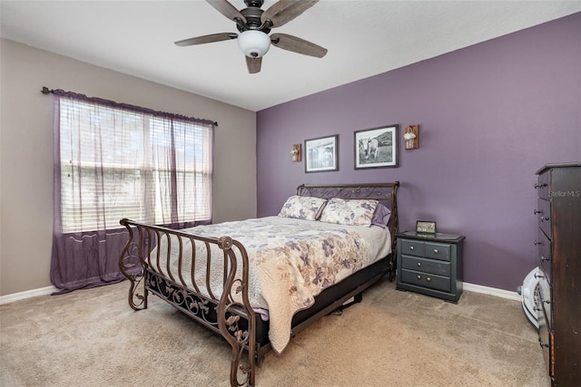15406 Gopher Trop Pl, Sun City Center, FL 33573 - bedroom with carpet flooring and a ceiling fan
