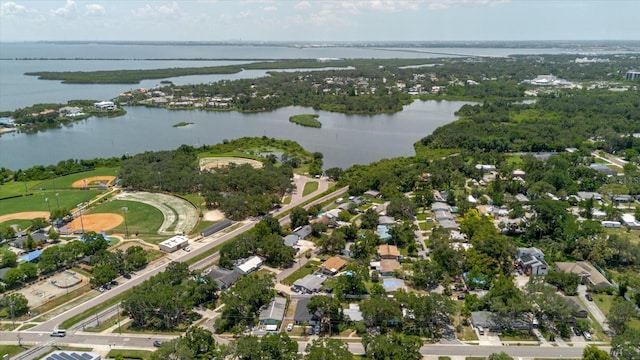 706 E Gate Dr, Safety Harbor, FL 34695 - aerial overview of property's location with a large body of water and nearby suburban area