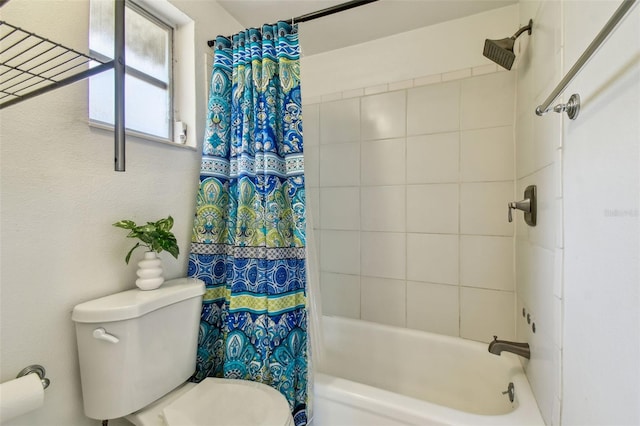 6200 13th Ave, New Port Richey, FL 34653 - bathroom with toilet and shower / bathtub combination with curtain