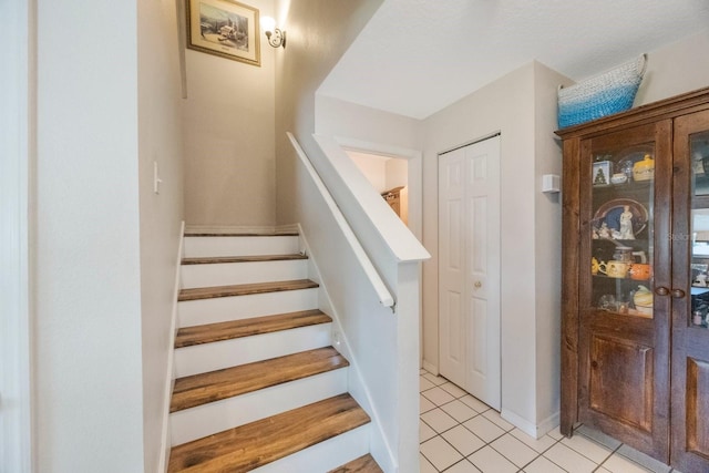 9205 Jakes Path, Largo, FL 33771 - stairway with tile patterned floors