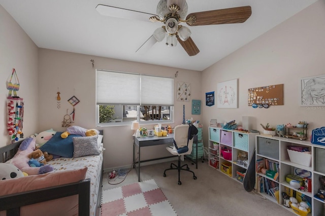 9205 Jakes Path, Largo, FL 33771 - carpeted bedroom with a ceiling fan
