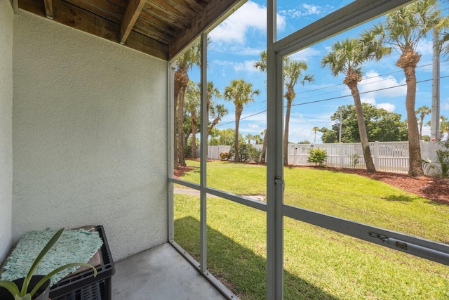9205 Jakes Path, Largo, FL 33771 - unfurnished sunroom featuring plenty of natural light