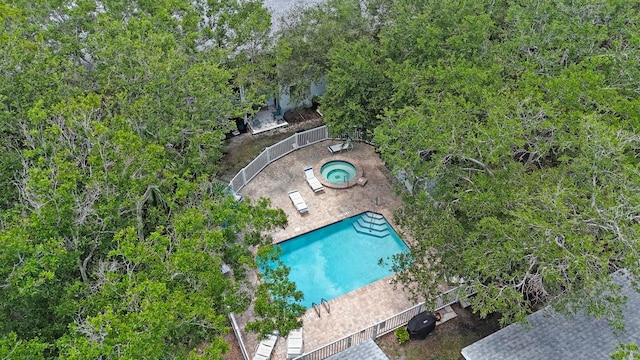 9205 Jakes Path, Largo, FL 33771 - drone / aerial view of a pool area
