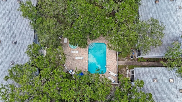 9205 Jakes Path, Largo, FL 33771 - aerial view of a pool area