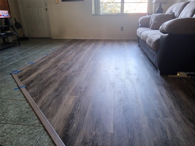 432 Flamingo Dr, Apollo Beach, FL 33572 - living room with wood finished floors and baseboards
