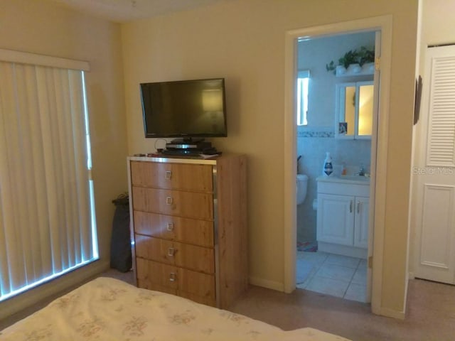 432 Flamingo Dr, Apollo Beach, FL 33572 - bedroom featuring carpet floors and connected bathroom