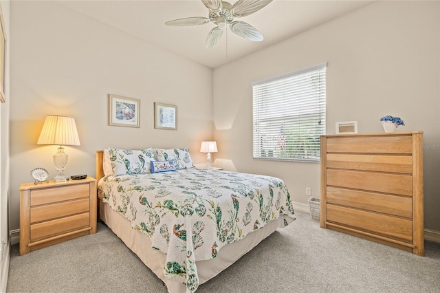 4911 Rock Island Ct, Wimauma, FL 33598 - bedroom featuring light colored carpet and ceiling fan